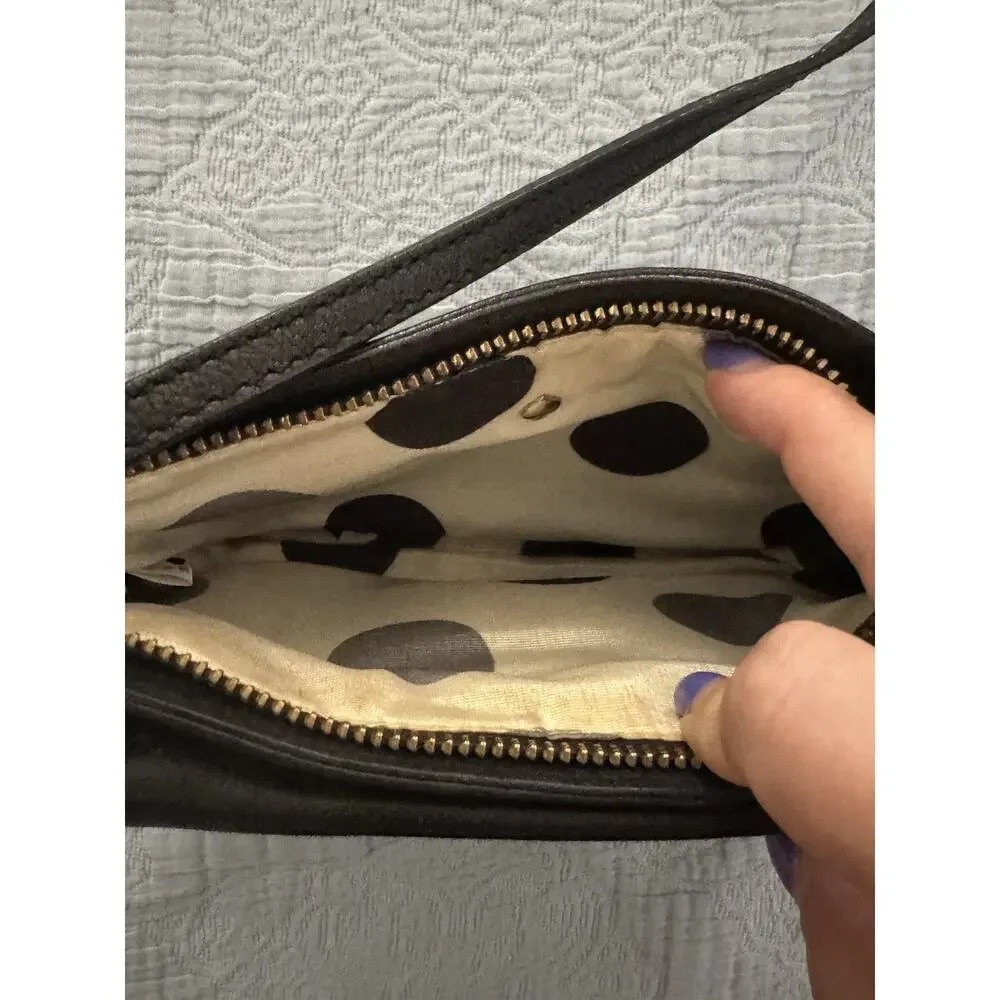 Kate Spade New York Women's Black Gold Latch‎ Crossbody Bag